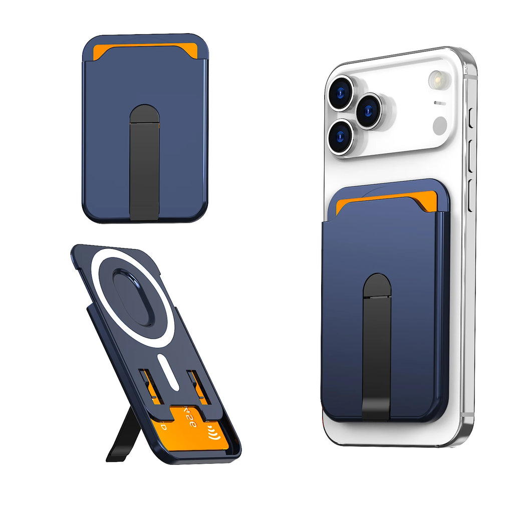 Luxury for Magsafe Magnetic Wallet Bracket Case for Iphone 13 17 16 14 Pro Max 17Pro plus Card Holder Phone Bag Cover Accessorie