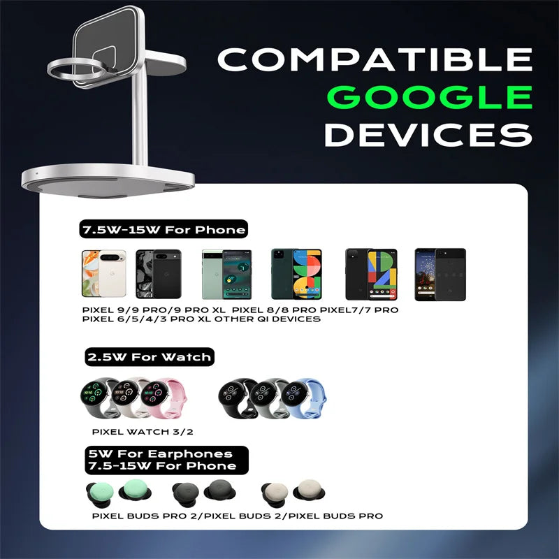 KUXIU X85 Magnetic Wireless Charging Stand Basketball Charging Holder for Iphone 17 16 15 14 13 Pro/Max,Apple Watch/Airpods