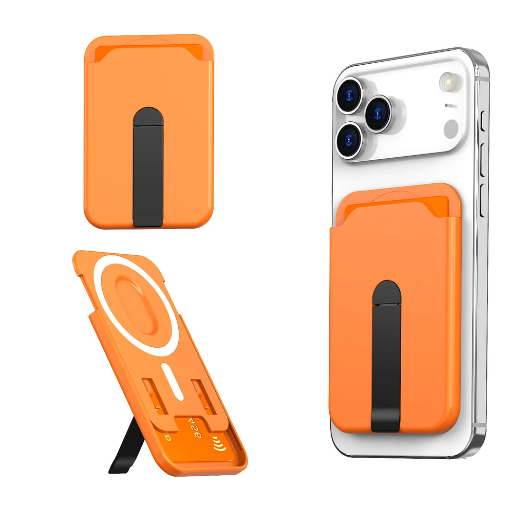 Luxury for Magsafe Magnetic Wallet Bracket Case for Iphone 13 17 16 14 Pro Max 17Pro plus Card Holder Phone Bag Cover Accessorie