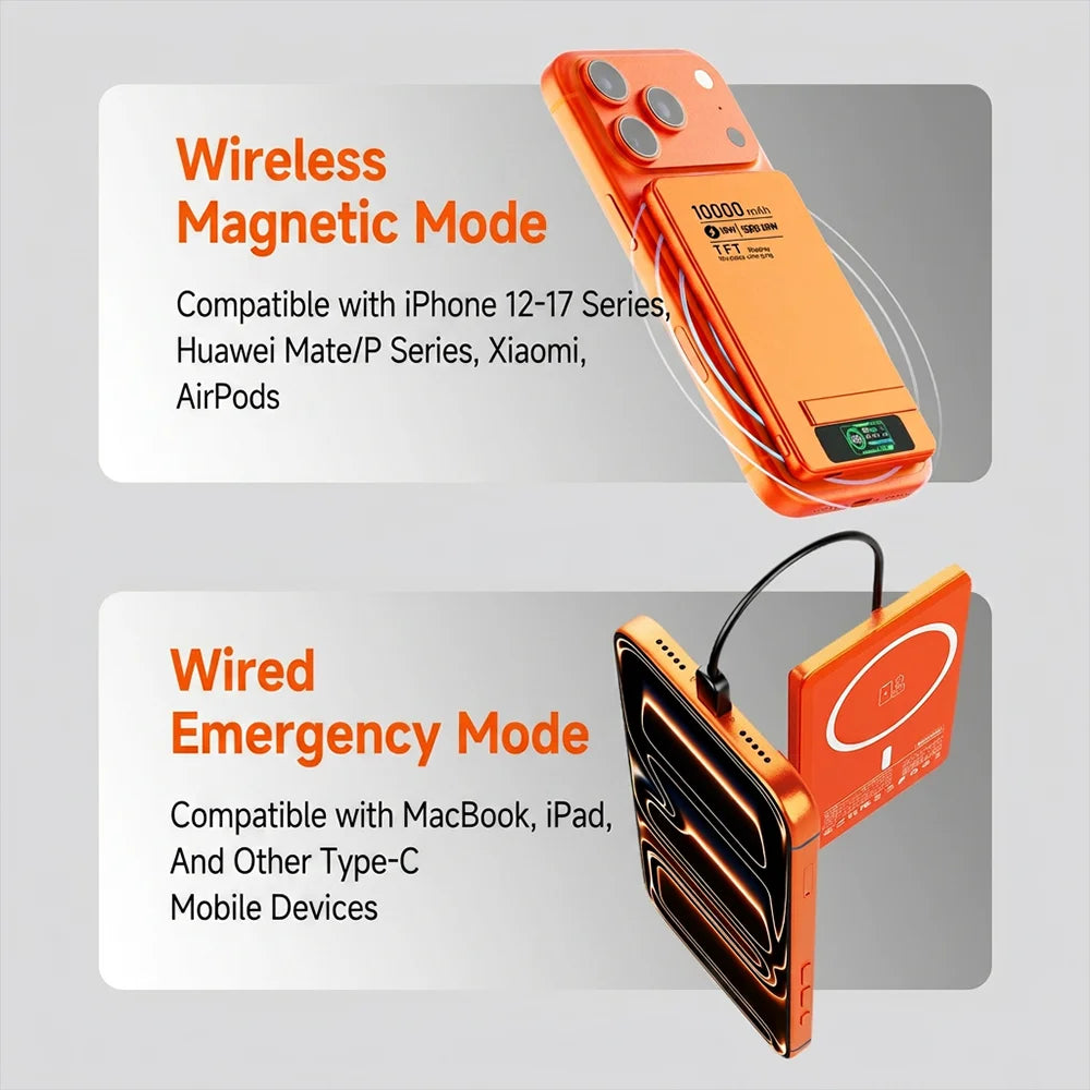Original Alloy Powerbank for Magsafe External Auxiliary Battery Magnetic Power Banks Wireless Charger for Iphone 17 Apple Watch