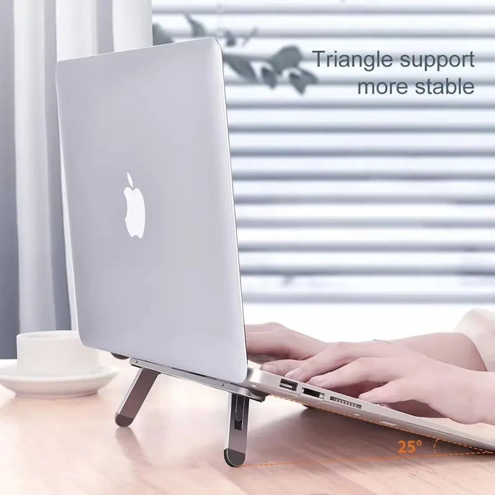 Portable Laptop Stand for Macbook Foldable Tablet Holder Notebook Riser for Desk Support Air Pro Stand Ventilated Cooling