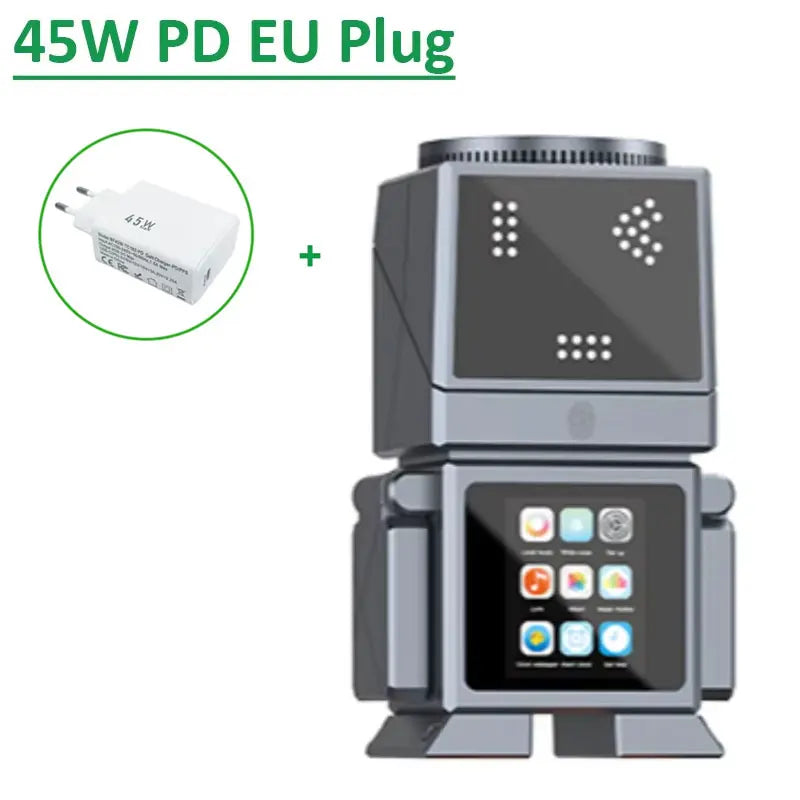 7 in 1 Wireless Charger Qi2.2 Certified 25W Magnetic Fast Charging Station Bluetooth Speaker for Iphone 17~12 Iwatch Airpods Pro