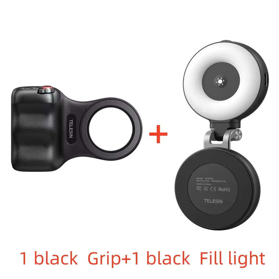 Magnetic Phone Camera Grip with Wireless Remote Shutter