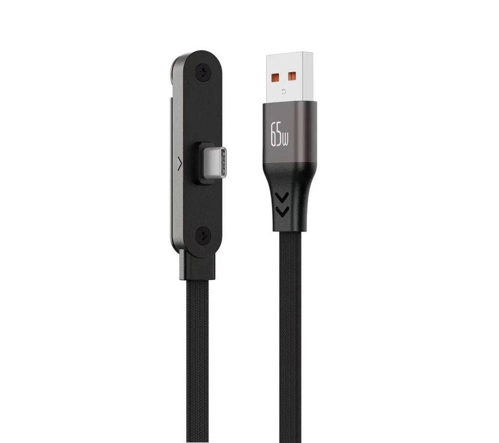 240W Type-C to Type C Cable Elbow Fast Charging Data Cable Foldable Stand Phone Holder for Iphone 17/16/15 for Samsung Charger