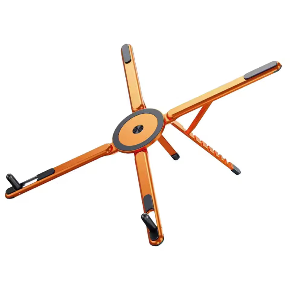 Foldable Magnetic Phone & Tablet Stand – Portable Aluminum Desk Tripod
