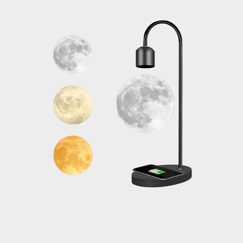 Hot-Selling 3D Printing Colorful Suspended Magnetic Latest Rotating Moon Light Floating Ball Living Room Bedroom DIY Decorations