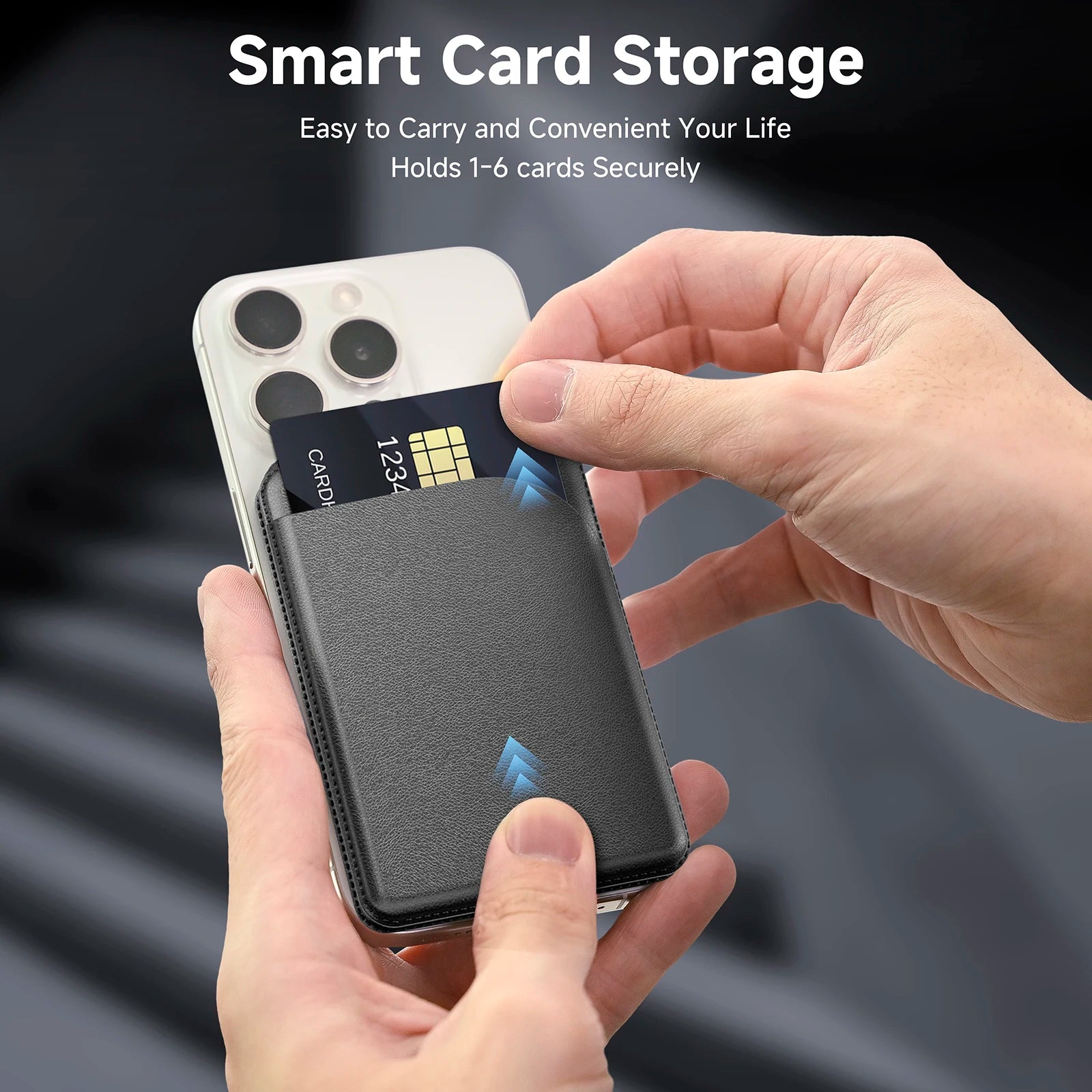 GITFOS Magnetic Wallet Phone Stand for Iphone17 16 15 14 Lightweight Magsafe Phone Card Stand Leather Magnetic Card Holder