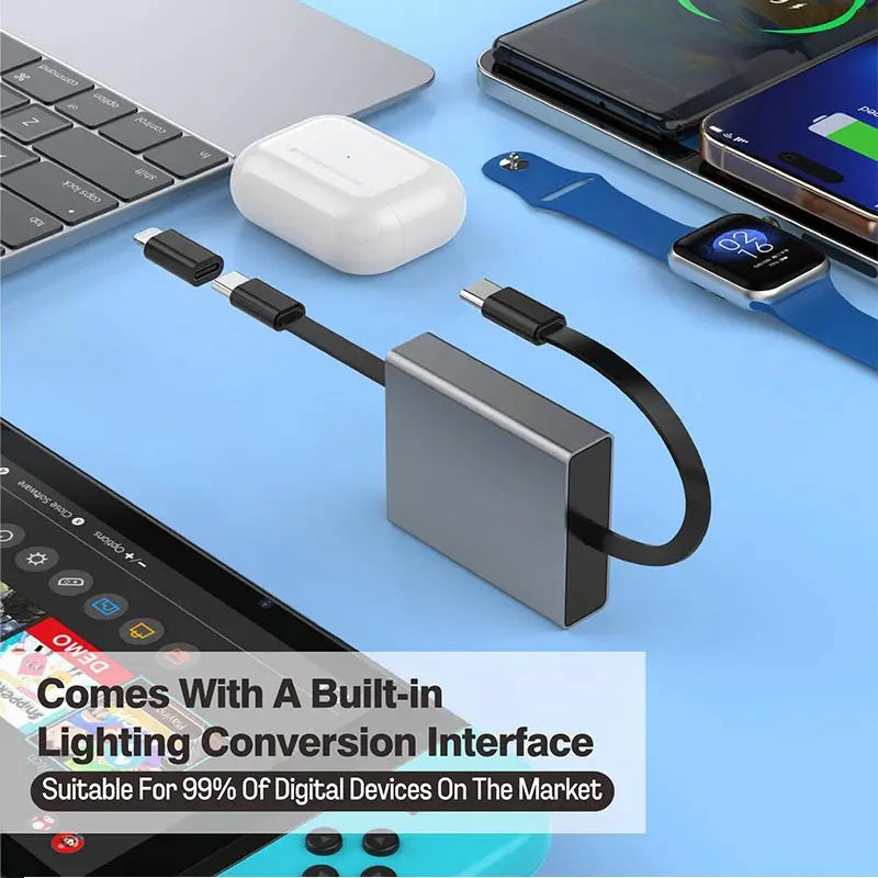 New Arrival Retractable USB C PD 66W Data Cable Fast Charging Cable Telescopic Cord for Iphone 17 16 Ipad Xiaomi Samsung Laptops