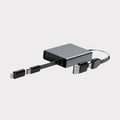 New Arrival Retractable USB C PD 66W Data Cable Fast Charging Cable Telescopic Cord for Iphone 17 16 Ipad Xiaomi Samsung Laptops