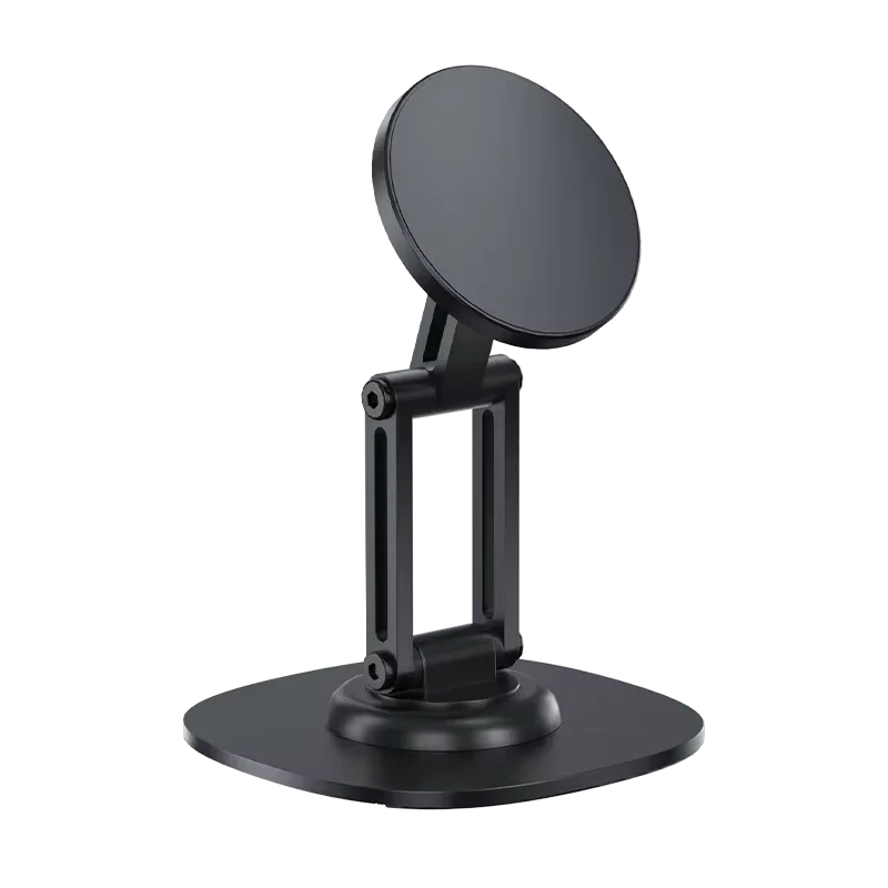 360 Rotation Aluminium Alloy Foldable Magnetic Desktop Phone Stand Desk Lazy Holder for Magsafe Iphone 17 16 15 14 13 12 Pro Max