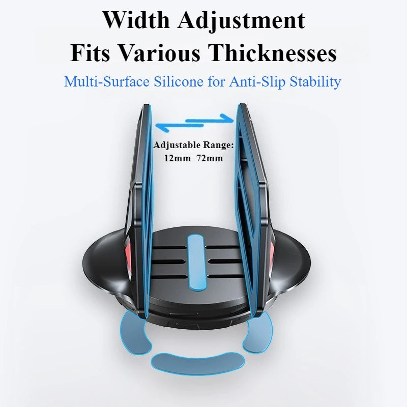Vertical Laptop Stand Holder Heat Dissipation Non-Slip Silicone for Macbook Air Pro Ipad Tablet Gravity Storage Holder