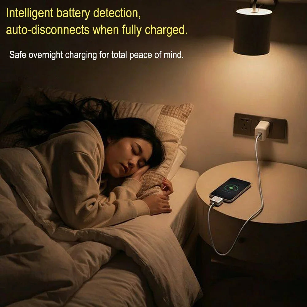 KUWAJIA KH-51 Universal Auto Disconnect Charger Adapter Type-C Charging Separator with Full Charge Auto Cut Function