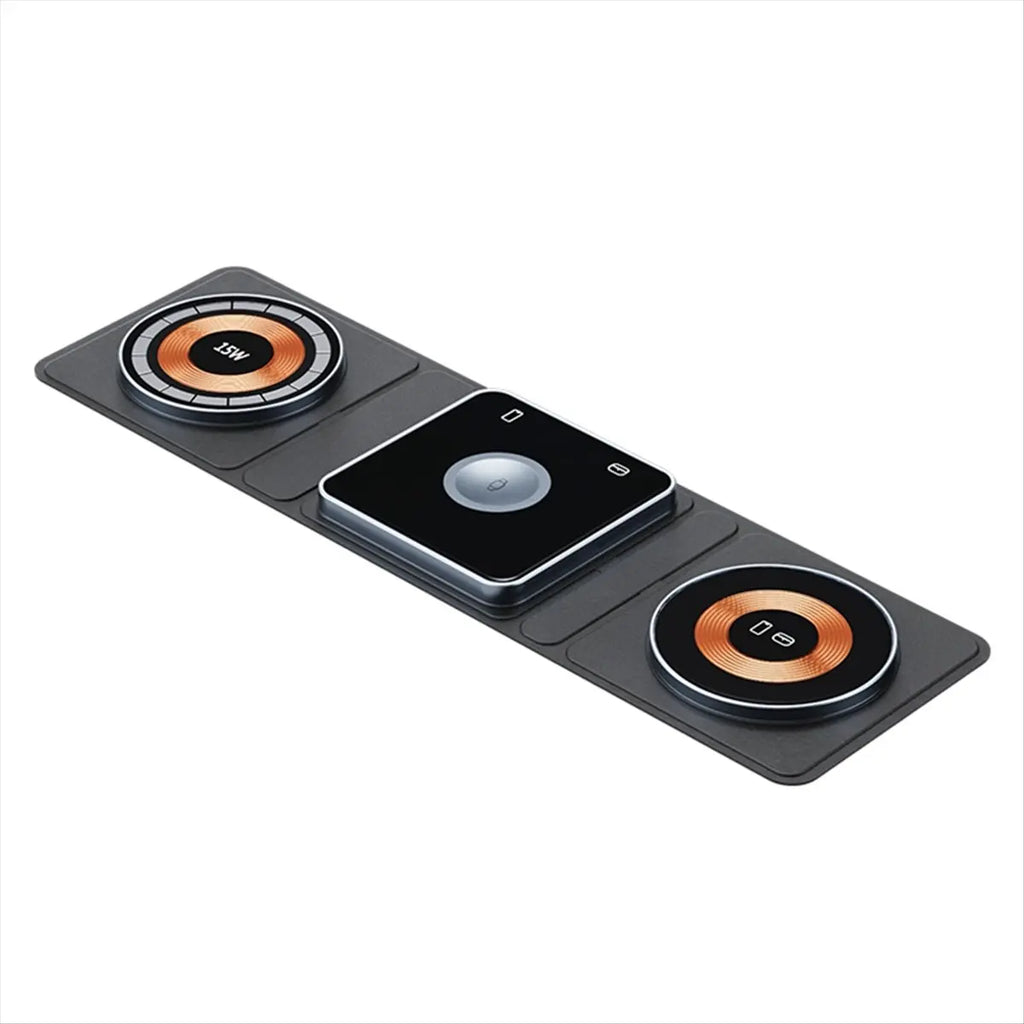 Limited Stock！ Foldable Wireless Charger Pad for // Magnetic Foldable 3 in 1 Wireless Charging Station