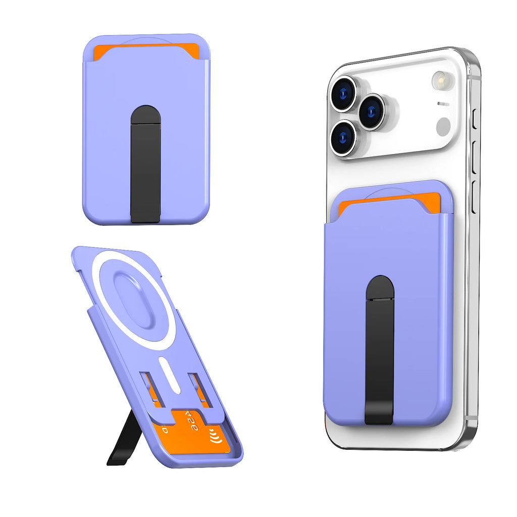 Luxury for Magsafe Magnetic Wallet Bracket Case for Iphone 13 17 16 14 Pro Max 17Pro plus Card Holder Phone Bag Cover Accessorie