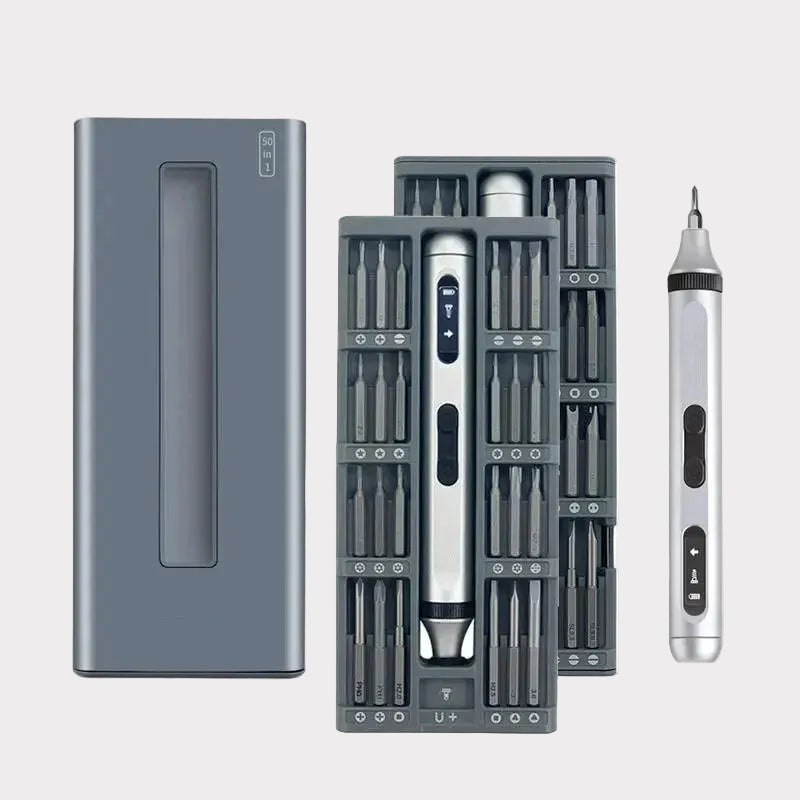 Precision Electric Screwdriver Set Silent and Durable Type-C Fast Charging Cordless Screwdriver 17/50 in 1 Electric Tool Set