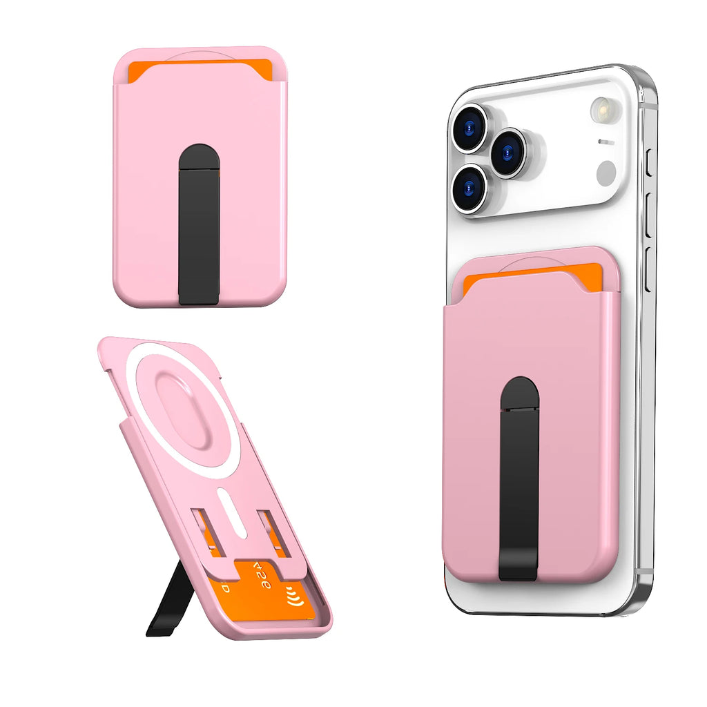Luxury for Magsafe Magnetic Wallet Bracket Case for Iphone 13 17 16 14 Pro Max 17Pro plus Card Holder Phone Bag Cover Accessorie