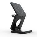 3 in 1 Magnetic Foldable Wireless Charger Stand for Iphone 15 14 13 12 Apple Watch 8 7 Airpods Pro Fast Charging Dock Station