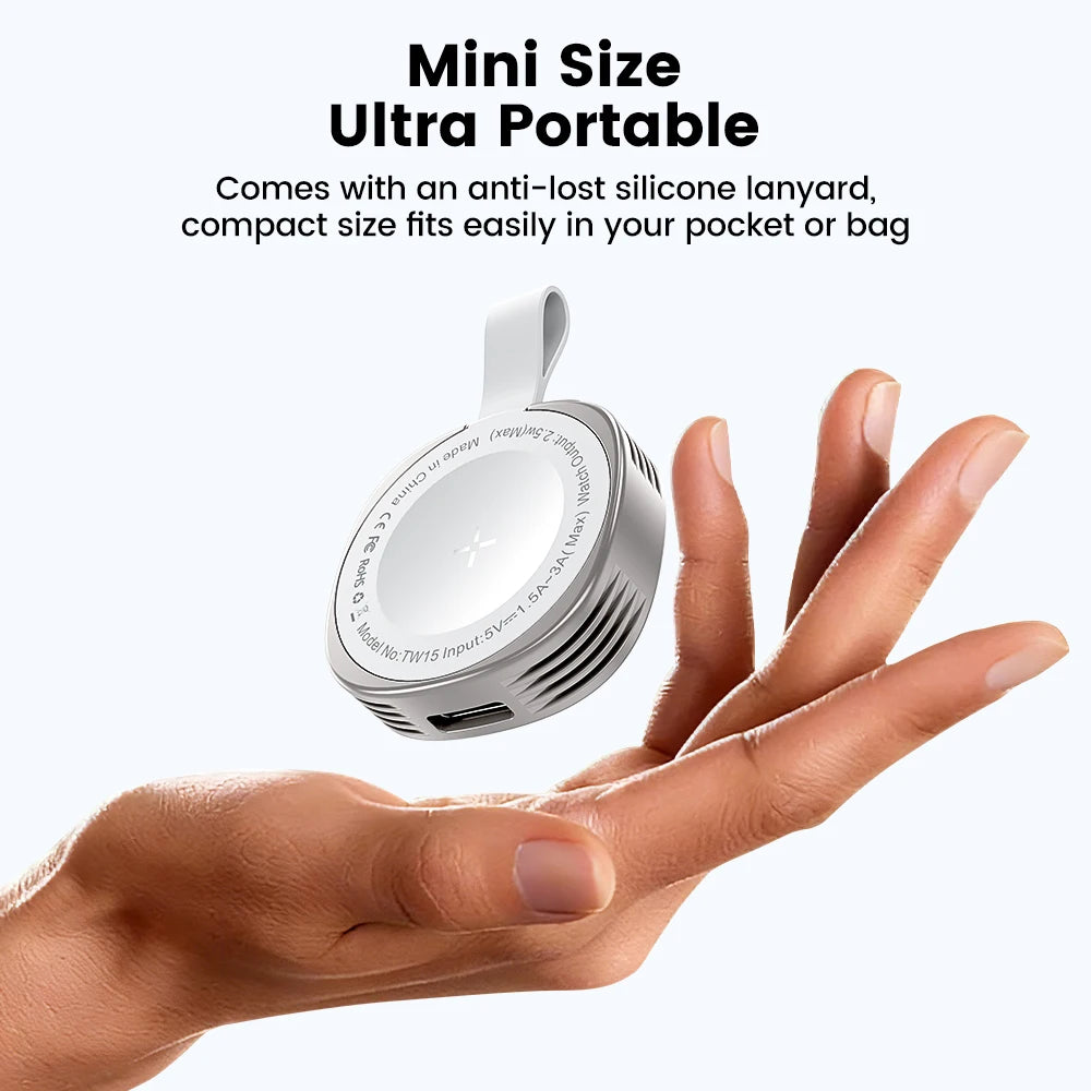 Magnetic Wireless Charger for Apple Watch 10 9 8 7 6 SE Series Ultra Type-C Lightning Fast Wireless Charger for Iwatch