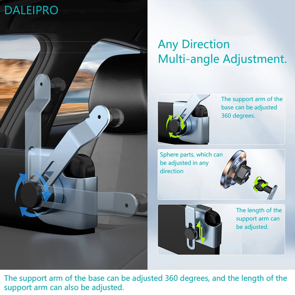 For BYD Seal U Car Phone Holder Display Screen Fixed Magnetic Suction Wireless Charging Stand Aluminum Alloy Car Phone Mounts