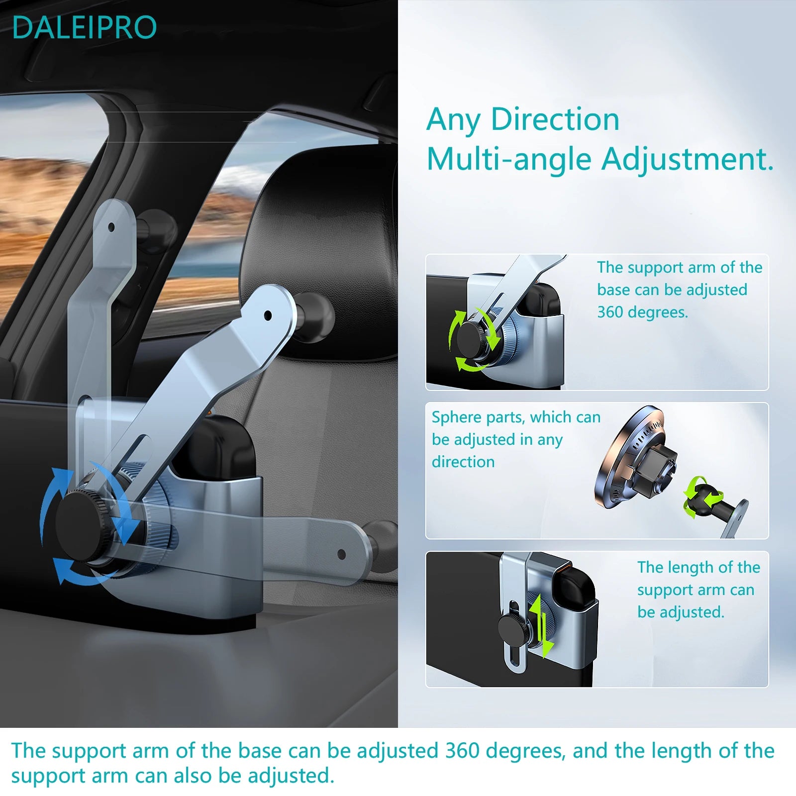 For BYD Seal U Car Phone Holder Display Screen Fixed Magnetic Suction Wireless Charging Stand Aluminum Alloy Car Phone Mounts