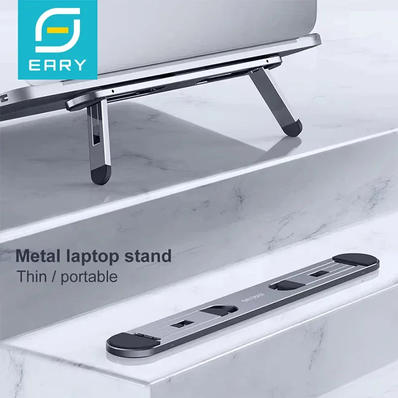 Portable Laptop Stand for Macbook Foldable Tablet Holder Notebook Riser for Desk Support Air Pro Stand Ventilated Cooling