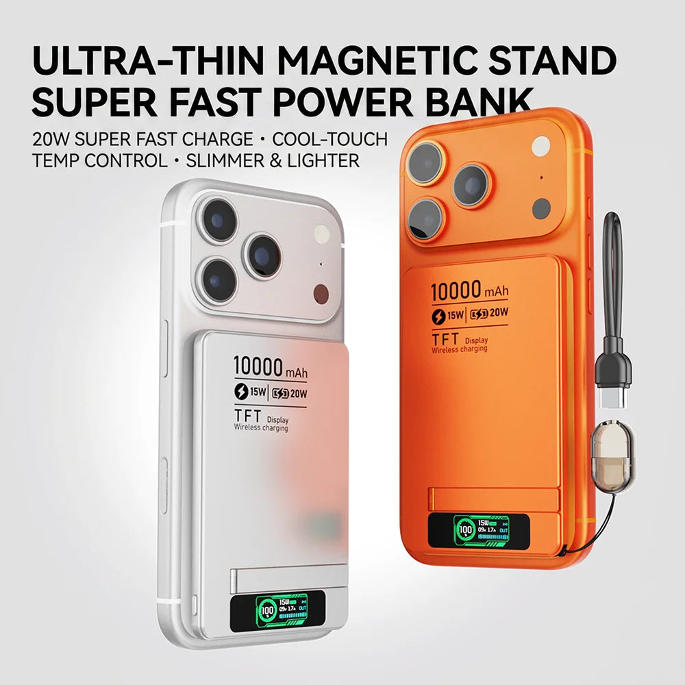 Original Alloy Powerbank for Magsafe External Auxiliary Battery Magnetic Power Banks Wireless Charger for Iphone 17 Apple Watch
