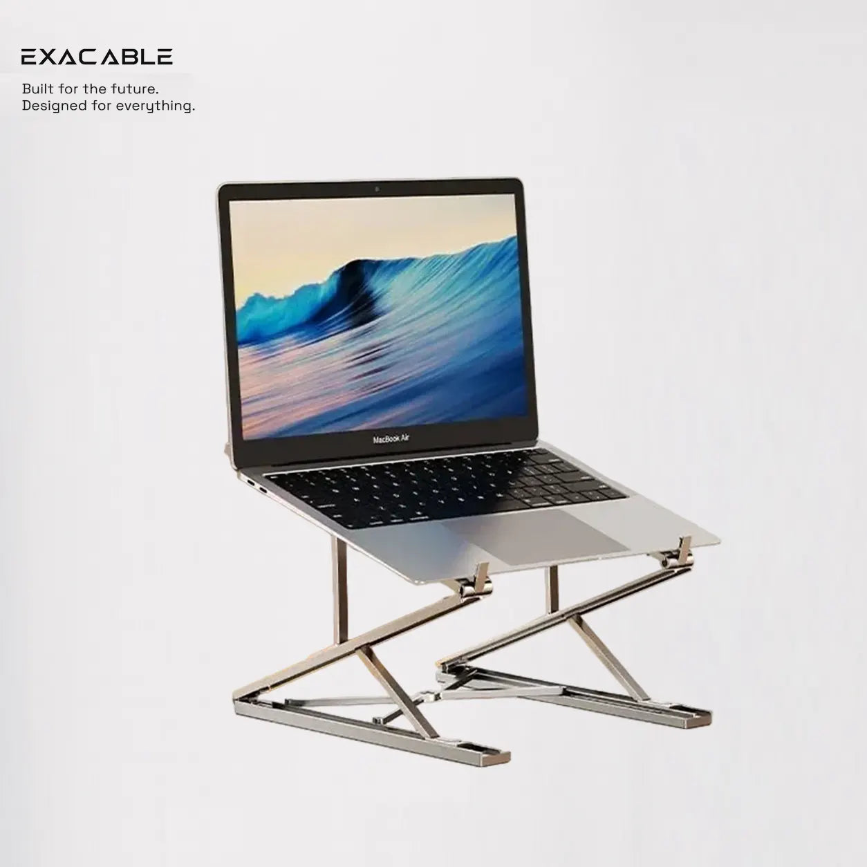 Adjustable Foldable Aluminum Laptop Stand – 8-Level Ergonomic Riser