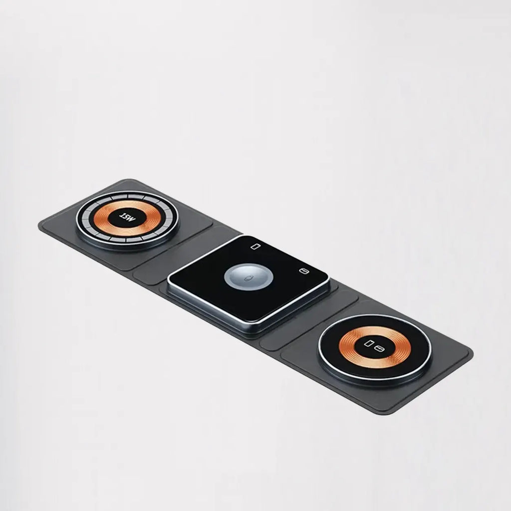 Foldable 3-in-1 Magnetic Wireless Charging Station