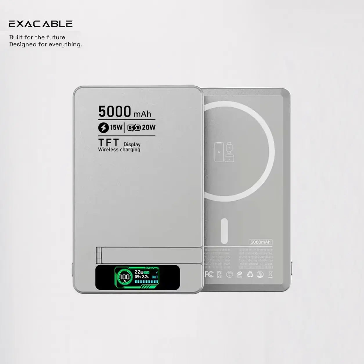 2-in-1 MagSafe Magnetic Power Bank for iPhone & Apple Watch Aluminum